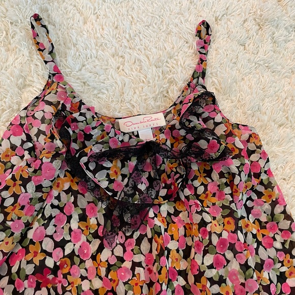 New floral Oscar de la renta babydoll dress - Picture 2 of 4